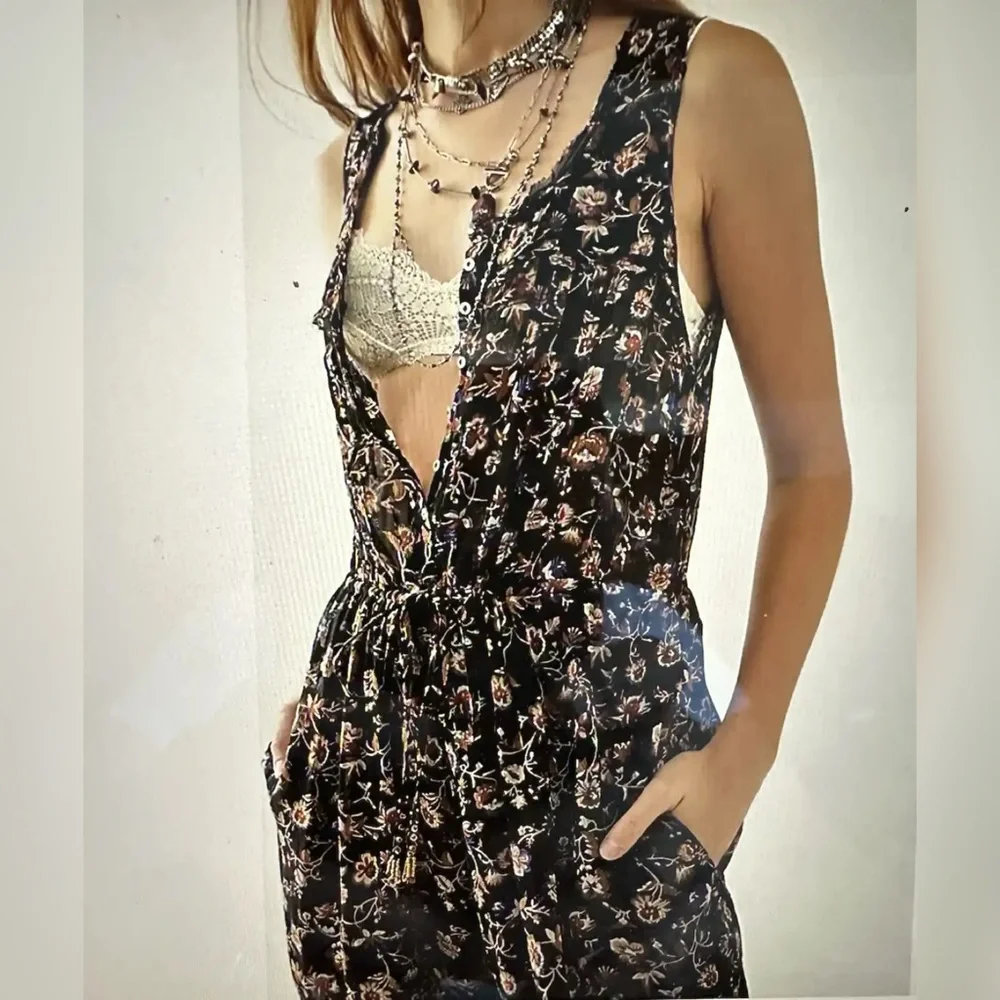 NWT Free People Samara jumpsuit in Indigo XS